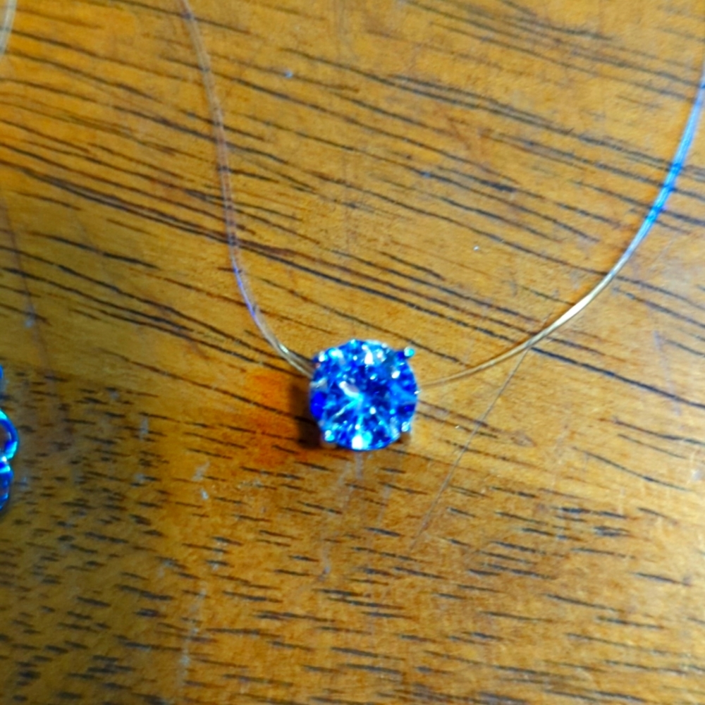Floating Diamond CZ Necklace